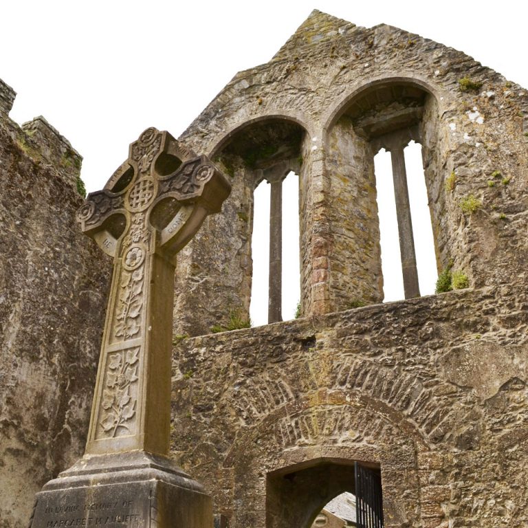 Ornate carvings Augustinian Priory Buttevant