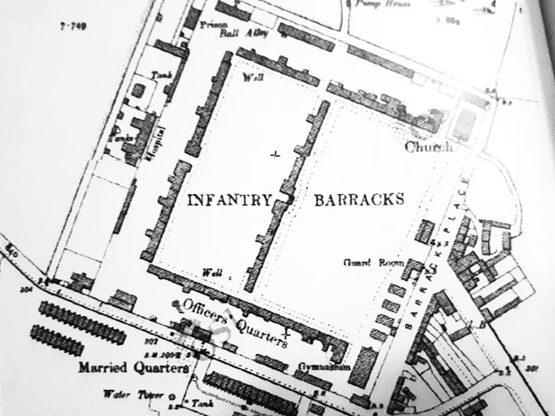 Sketch map of Buttevant Military Barracks