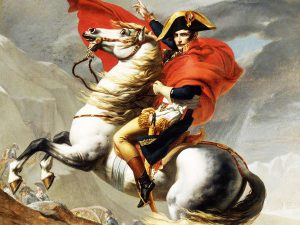 Napolean Bonaparte with his horse Merengo