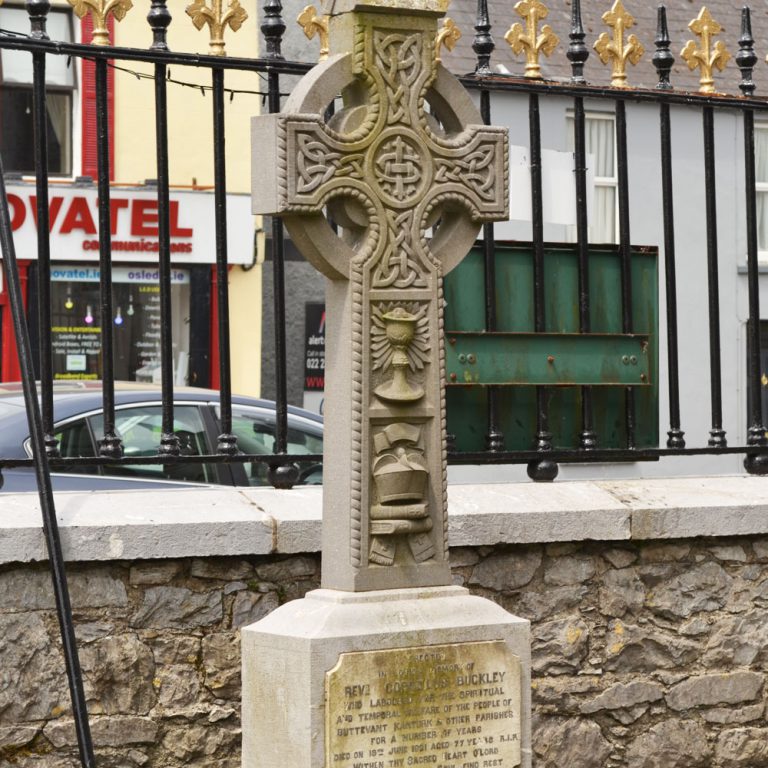 Ornately Carved Headstone by St. Mary's Church Buttevant