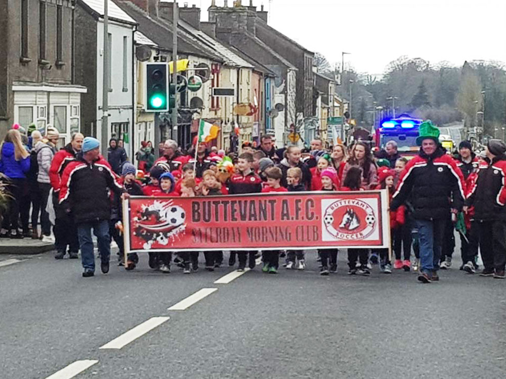 Buttevant AFC Juniors Group St. Patricks Day Parade